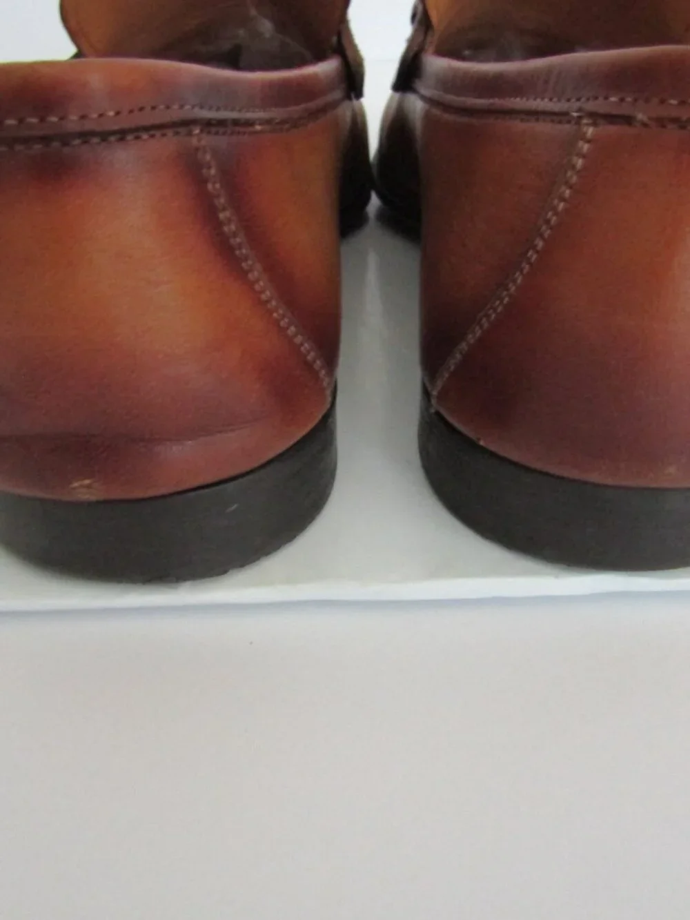 Magnanni Rafa II Bit Mens Loafer Size 11.5 in Brown Cognac Cuero Leather, EUC